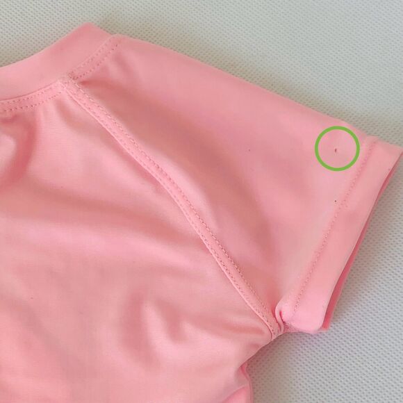 Making Waves Rashguard Swim Shirt Baby Girl 2T Pink Yellow Lemon Short Sleeve - Picture 4 of 8